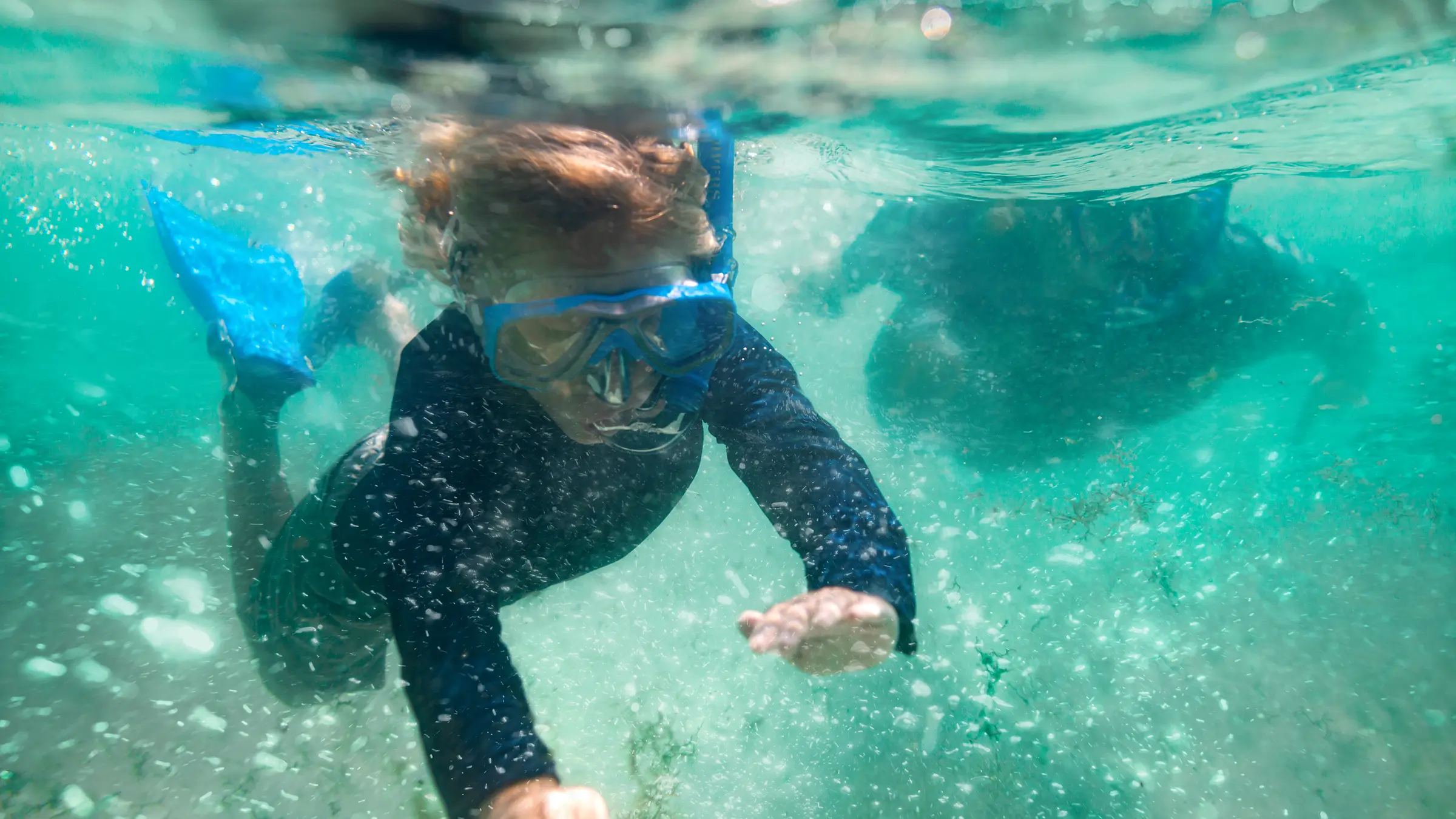 Kid snorkeling in Destin Florida